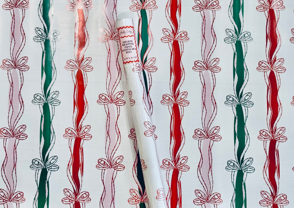 RTS Pink Bows Wrapping Paper Roll
