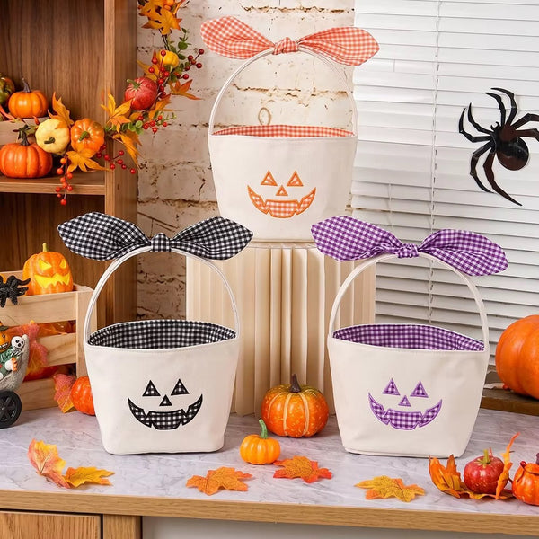 Custom Gingham Halloween Basket *PRE ORDER*