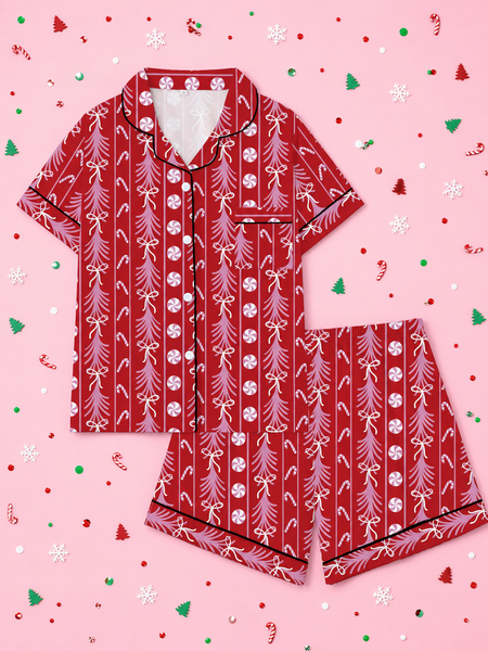 CandyCane Lane Shorts Pajamas *PRE ORDER*