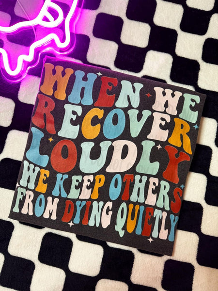 When we recover loudly - Multi Color Font