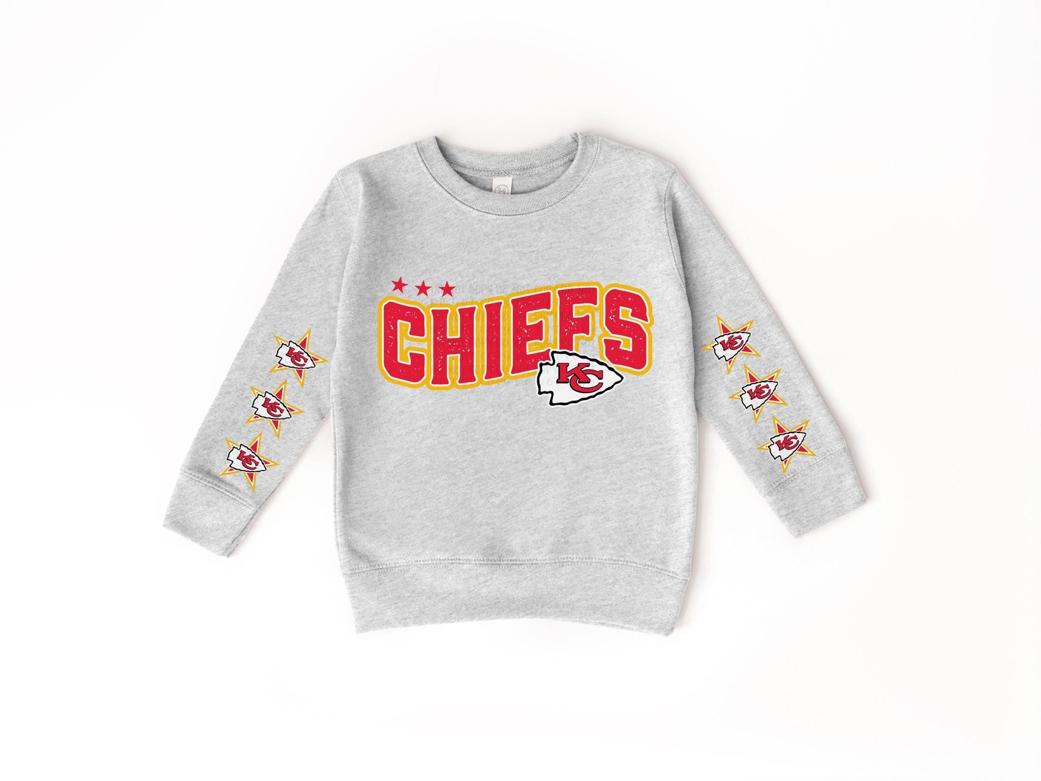 Youth Football Star Sleeve Sweatshirts