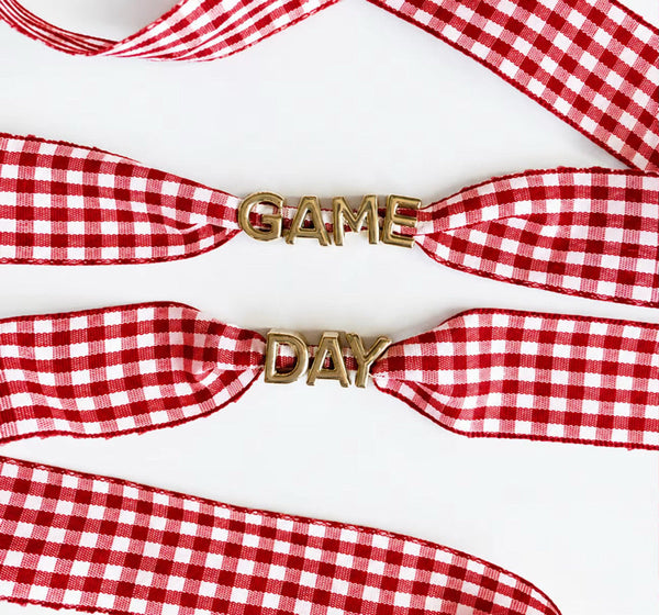 Game Day Gingham Shoe Laces *PRE ORDER*