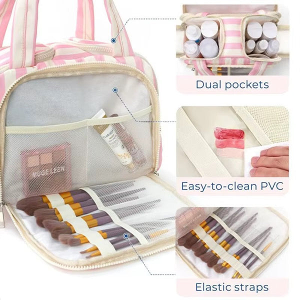 Striped Toiletry Organizing Bag *Pre Order*