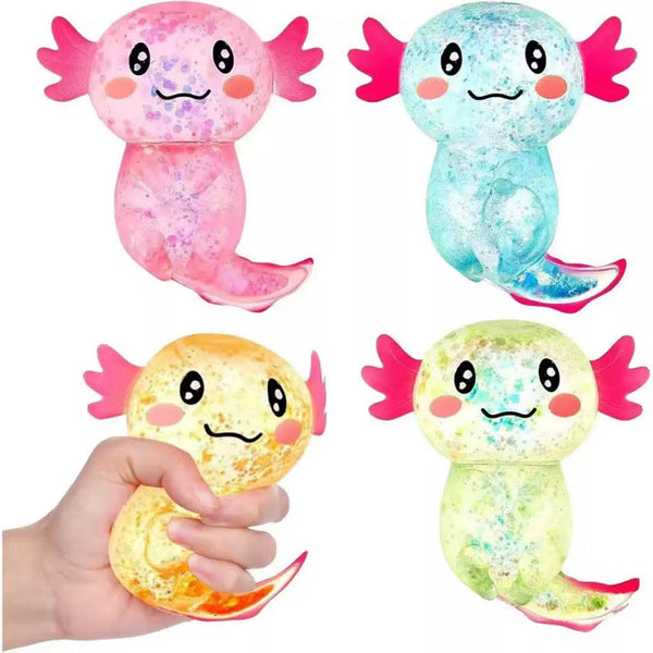 Glitter Axolotl Squishy *June 8-12 Shipment*