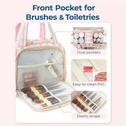 Striped Toiletry Organizing Bag *Pre Order*