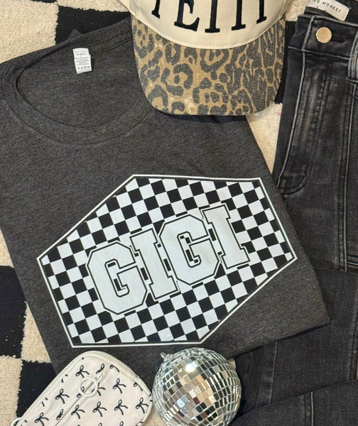 Gigi Checkered Tee/Sweatshirt