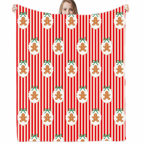 Striped Gingerbread Blanket *Pre Order* *CIJ SPECIAL*
