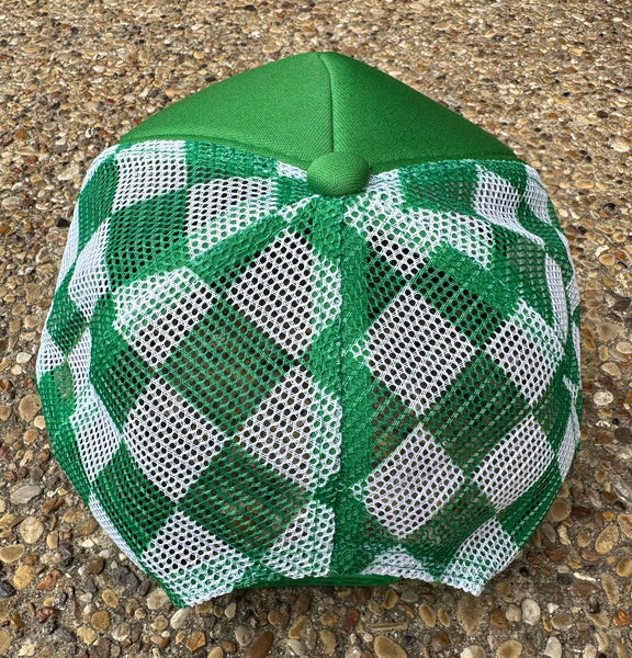 RTS Green Checkered Trucker Hat