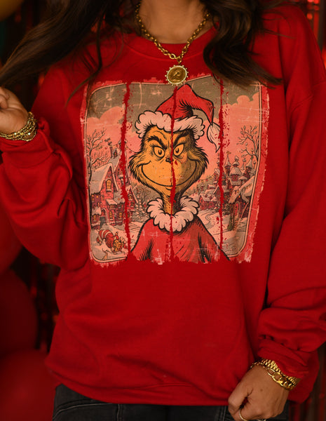 Vintage Grinch Swatch Sweatshirt