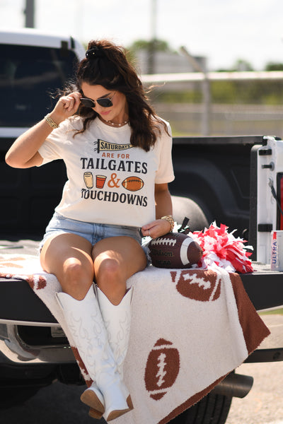 Saturdays Are For Tailgates And Touchdowns Tees