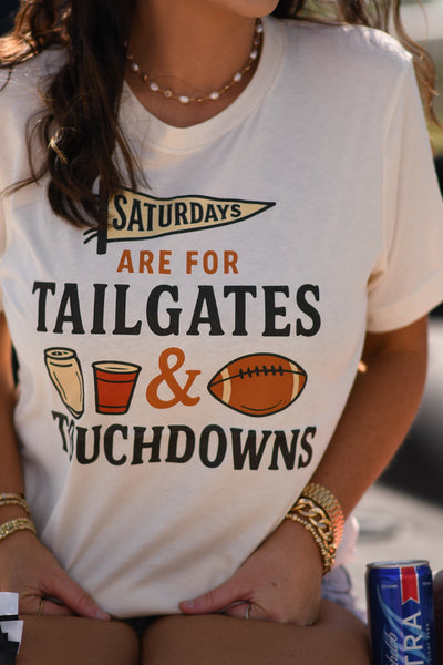 Saturdays Are For Tailgates And Touchdowns Tees