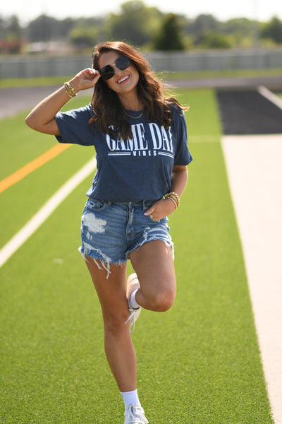 **SALE** RTS Navy Game Day Vibes Tee
