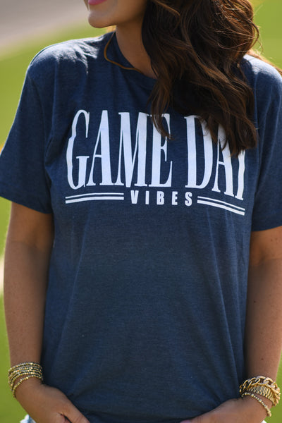 **SALE** RTS Navy Game Day Vibes Tee