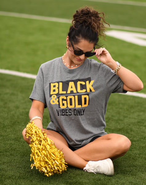 Black And Gold Vibes Only Tee