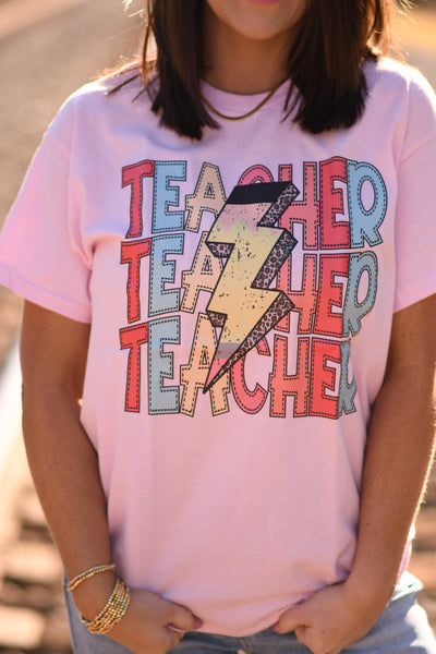 Teacher Lightning Bolt Tee