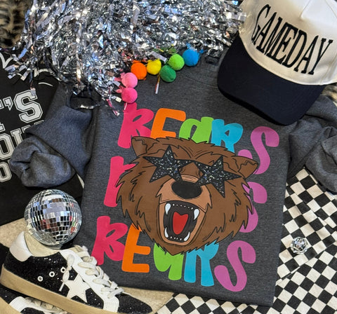 Bears Neon Mascot Sweatshirt