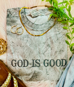 Smoke God Is Good Embroidered Tee