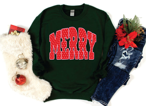 Merry Polka Dots Forest Sweatshirt