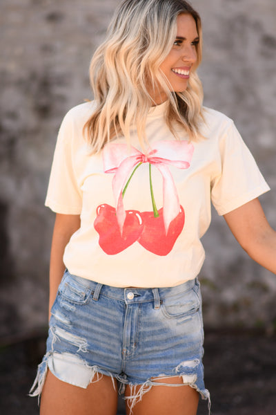 Bow Cherries Tee