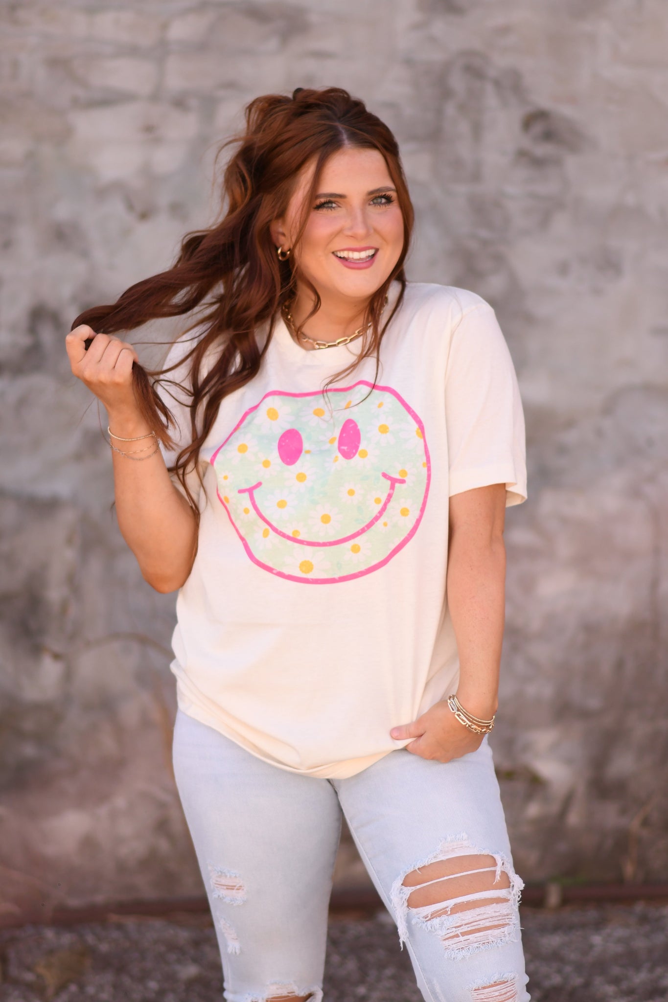 Daisy Happy Face Tee