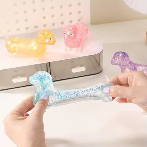 Glitter Weenie Dog Squishy - Pre Order - June 8-12 Shipment
