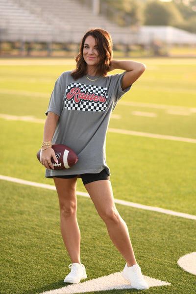 Raiders Checkered Tee