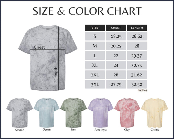 Custom Distressed Checkered Colorblast Tee