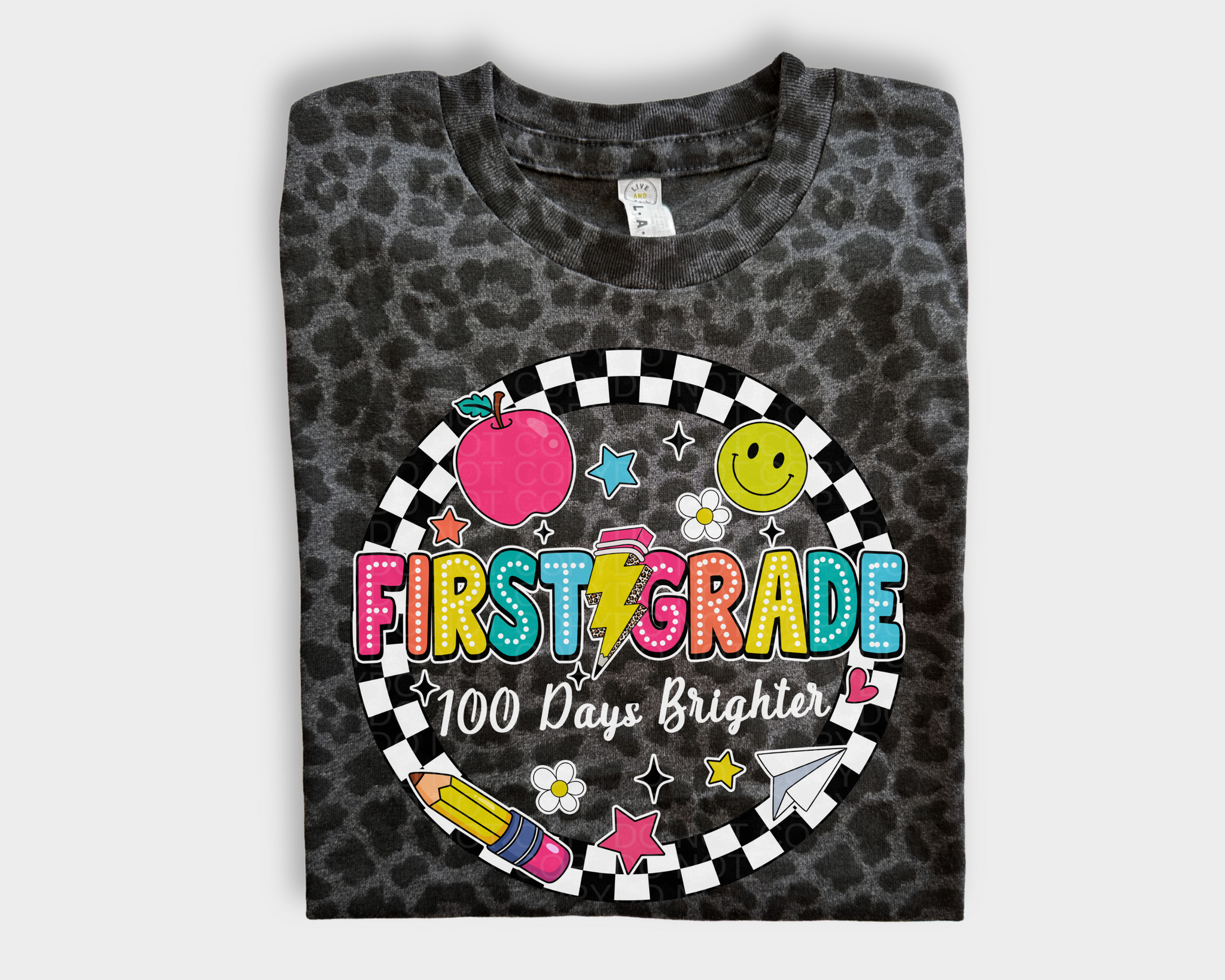 100 Days Brighter Leopard Tee - Adult