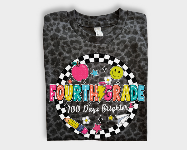 100 Days Brighter Leopard Tee - Adult