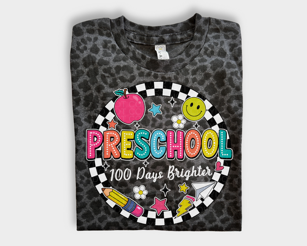 100 Days Brighter Leopard Tee - Youth