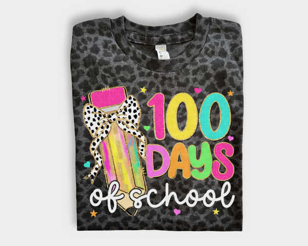 100 Days Brighter Leopard Tee - Youth