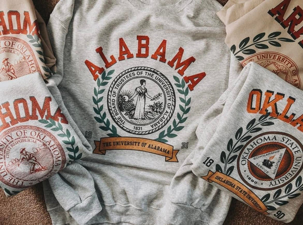 Vintage University Sweatshirt- SUBLIMATION