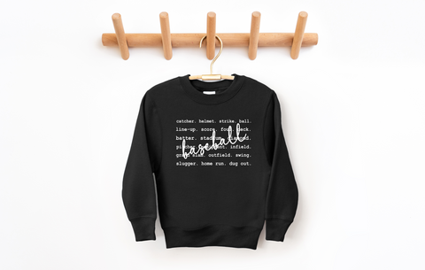 Youth Sport Writing Sweatshirt - Multiple Options