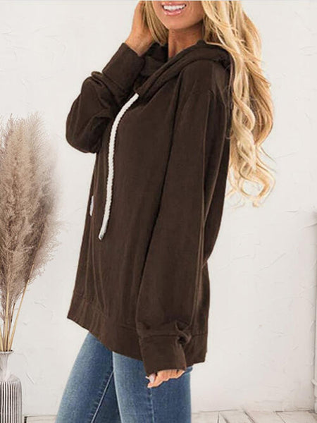 Drawstring Long Sleeve Hoodie