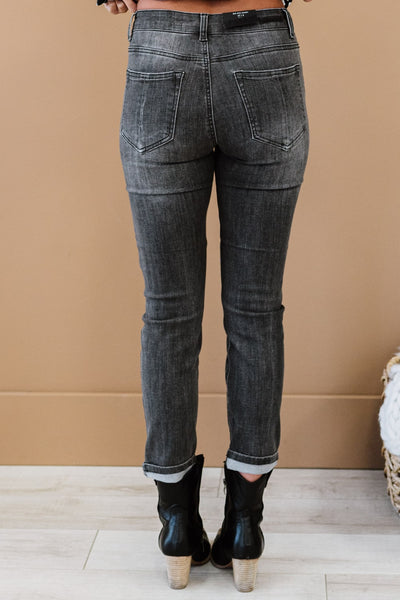 RISEN Guess What? Mid-Rise Distressed Jeans