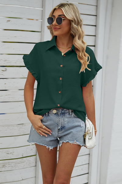 Short Sleeve Collared Shirt