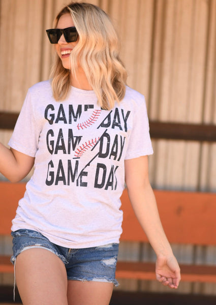 Baseball Game Day Bolt Tee