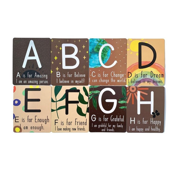Alphabet affirmation cards